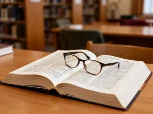 Wysokiej jakości pędzel artystyczny z miękkim włosiem spoczywający na drewnianym stole w pracowni malarskiej.